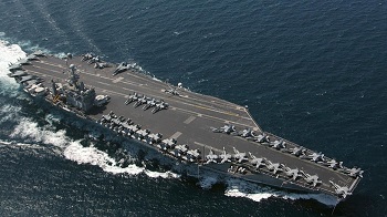 里根号航母加入美韩联合军演