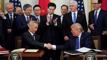 美中签署第一阶段经贸协议