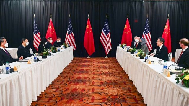 美中最高外交官会谈气氛紧张 一开场就公然指责对方政策