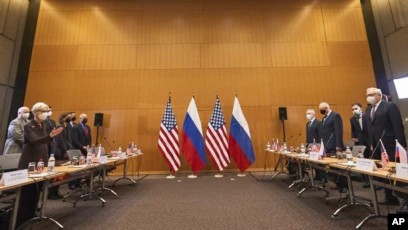 俄罗斯和美国就乌克兰和安全问题再次争吵