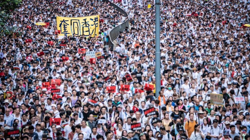 香港人的七一反抗声音