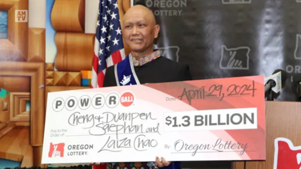 美国强力球13亿彩票 老挝移民中头奖