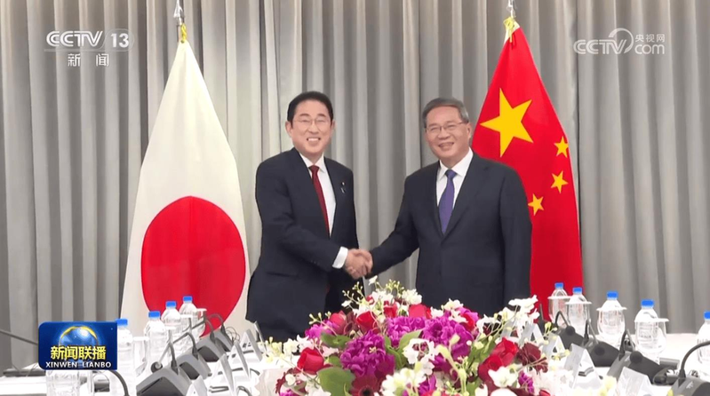 日本首相岸田与中国总理李强会谈，提出撤销水产品禁令