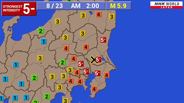 日本多地发生震度5弱地震 未来一周需预警再震